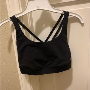 size 4 black Lululemon sports bra